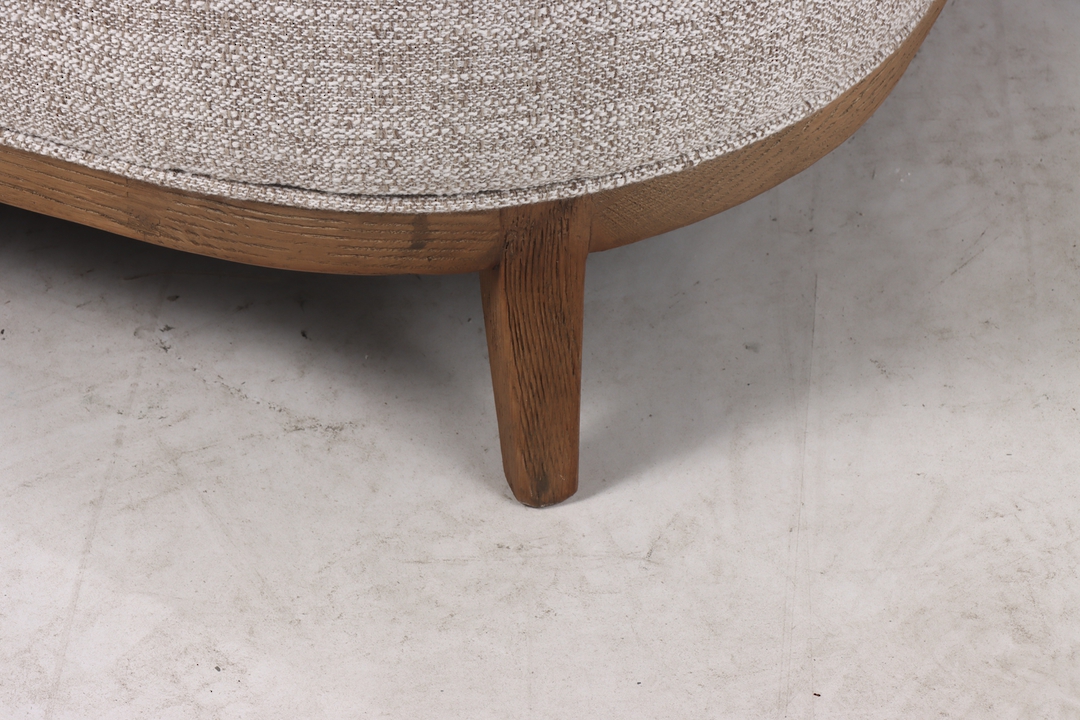 REGAL 1 SEATER SOFA - NATURAL WEAVE / HISTORY OAK image 5